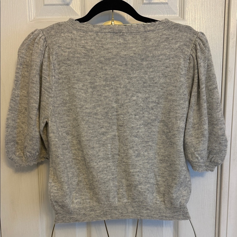 NWOT Miou Muse Light Gray Women's Cardigan #293 - Picture 5 of 11
